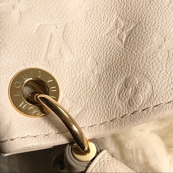 Authentic Louis Vuitton Artsy White Monogram Empreinte Leather Shoulder Bag - Picture 14 of 14